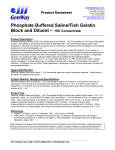 Phosphate Buffered Saline/Fish Gelatin Block