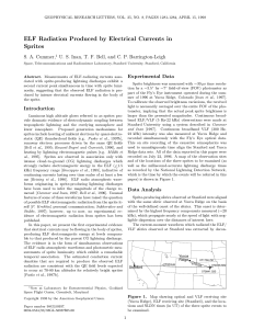 ELF Radiation Produced by Electrical Currents in Sprites