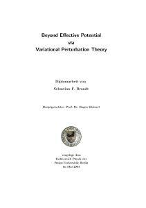 Beyond Effective Potential via Variational Perturbation Theory