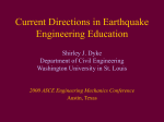 Current Directions in Earthquake Engineering Education