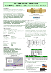 Low Loss Double Check Valve