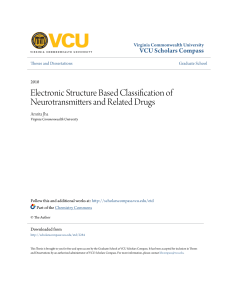 Electronic Structure Based Classification of Neurotransmitters and