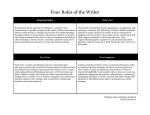 Four Roles of the Writer
