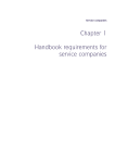 Chapter 1 Handbook requirements for service