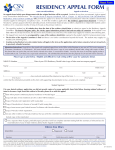 residency appeal form