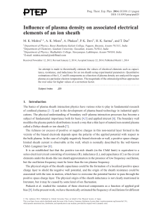 Influence of plasma density on associated