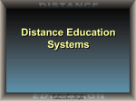 Distance Education Systems