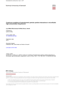 Continuum modeling of hydrodynamic particle–particle