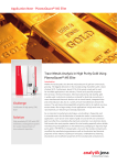 Application Note ICP-MS Trace Metals Analysis in High Purity Gold