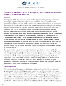 Evaluation of Alternative Causes of Widespread, Low Concentration