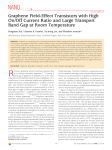 Graphene Field-Effect Transistors with High On/Off Current Ratio