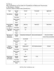 Foundations of Physiological Psychology, 7e (Carlson)