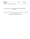 Dark Current of Ge:Ga detectors from FM-ILT/IST. IMT 502