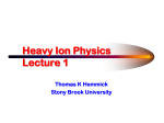 Lecture 1  - Institute for Nuclear Theory