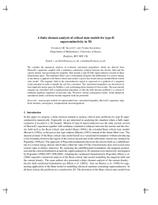 A finite element analysis of critical state models for type