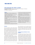 Risk Analysis Risk Communication Diet, Nutrition