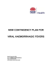 NSW CONTINGENCY PLAN FOR VIRAL HAEMORRHAGIC FEVERS