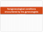 Nongynecological conditions encountered by the gynecologists