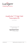 AmpliScribe™ T7 High Yield Transcription Kit