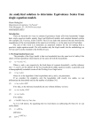 An analytical solution to determine Equivalence Scales from single