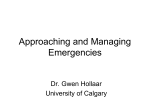 Approaching and Managing Emergencies