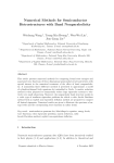 Numerical Methods for Semiconductor Hetrostructures with Band