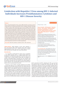 Coinfection with Hepatitis C Virus among HIV-1