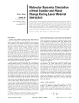 Molecular Dynamics Simulation of Heat Transfer and Phase Change