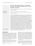 Real-time PCR-based detection of Bordetella pertussis and