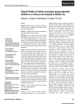 Clinical Profile of Febrile convulsion among admitted children in a