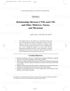 Relationships Between CNMs and CMs and Other Midwives, Nurses