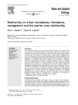 Biodiversity on urban roundabouts—Hemiptera - Harper