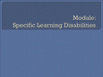 Module One: Disability Categories