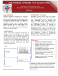 treatment options for acute pain