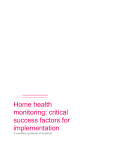 Home health monitoring: critical success factors for implementation