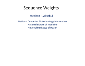 Sequence Weights - Semantic Scholar