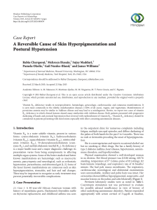 A Reversible Cause of Skin Hyperpigmentation and Postural