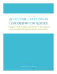 Addressing Barriers in Leadership For Nurses