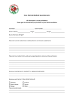 New Patient Medical Questionnaire