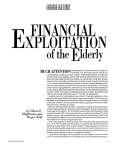 Financial Exploitation of the Elderly