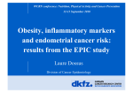 Obesity, inflammatory markers and endometrial cancer risk: results