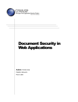 A1 Document Security in Web Applications