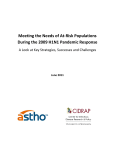 Meeting the Needs of At-Risk Populations during H1N1