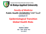(31505291)***** ****** Lecture 5 Epidemiological Transition Global