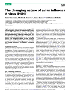 The changing nature of avian influenza A virus (H5N1)