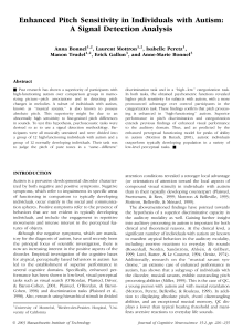 Enhanced Pitch Sensitivity in Individuals with Autism: A Signal