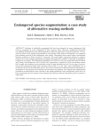 Endangered species augmentation: a case study of