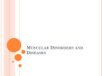 Muscular Disorders and Diseases