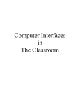 Computer Interfaces - University of Iowa