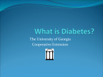 What is Diabetes? - University of Georgia